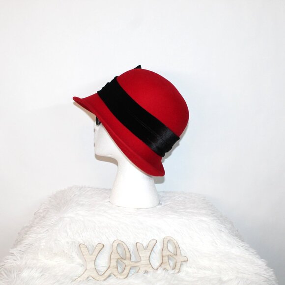 ADORA 100% Wool 1920’s Vintage Style Cloche Hat - Picture 11 of 14